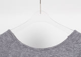 スラブオフクロップTシャツ