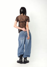 S-curve Mesh t-shirt