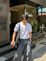 ルアスラブヘンリーネックショートスリーブTシャツ