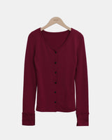 Mue Wool Button Cardigan