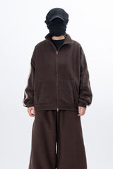 Selma Ethnic Fleece Set-up Track Top