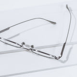 Knouun Square titanium glasses CODE. 102. A Dark Gray