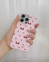 ハートドットウィングスマホケース