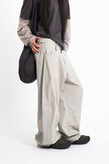 Brit light curved wide pants