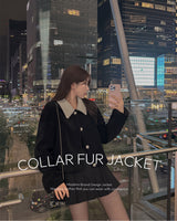 【MADE】bicolor fur jacket