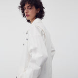 サファリシャツジャケット WHITE