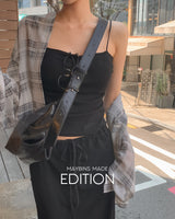 [MADE] Betin see-through checkered shirt