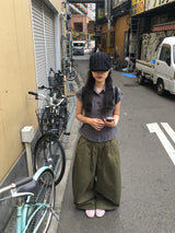 checke roll-up shirt