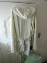 [prts made] パジャマヘッドバンドオーバーサイズドフーディショートローブ (Tumble-Washed)