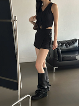 ストライプストラップパンツ