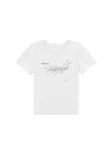 BENNY × Miseki SEOUL sparkle graphic short sleeves_white