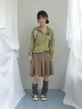 Rib Vintage Check Skirt
