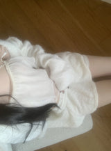 ining strap frill top (ivory)