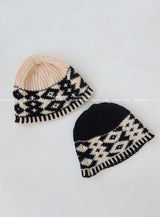 Argyle beanie bucket hat