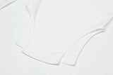  Eyelet side-cut tee (white)
