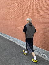 Snap Hooded Nylon Vest 3C