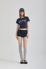 ブークレクロップドTシャツ