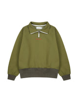 26ss Half zipup logo embroidery knttied sweatshirts 2color