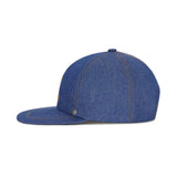 VA Curved Denim Stitch Detail 5Panel Ball Cap / Lightindigo