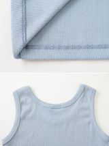 KJ Rib Basic Round Sleeveless (8color)