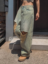 Dura Yellow Demi Denim Pants