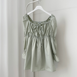 Pony shirring dress