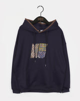 コーヴビンテージパッチワークオーバーフィットフーデッドTシャツ