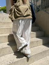 pure frill ribbon pants