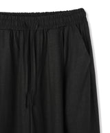 [DOJINOI] LINEN WIDE PANTS BLACK