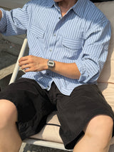 One four peaked stripe shirt
