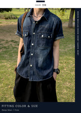 Weron Regular Denim Short Sleeve Shirt