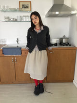 Drizzle midi skirt (2color)