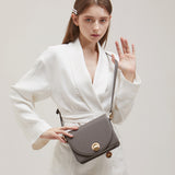 ISLE MINI ショルダーレザーバッグ / Mud Grey