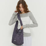 Crochet key ring_grey
