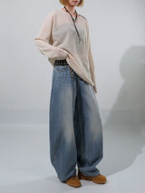 (UNISEX) ミリールーズシースルーニット