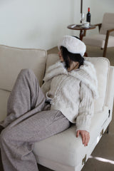 Mink Big Collar Cardigan