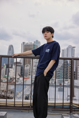 QT8 x USA TAKUMAステイケイションティー (ネイビー)
