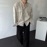 CR Bone Burton Tweed Checkered Round Shirt Jacket (2 colors)