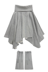 (SET) WARMER SKIRT & MILD LEG WARMER _GREY