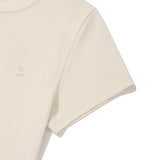 KIRSH プレーンスリムフィットTシャツ【アイボリー】