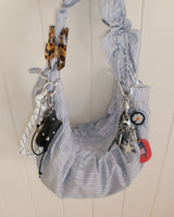 Ore Stripe Shirring Shoulder Crossbag