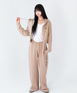 LOGO PIGMENT WIDE BANDING PANTS [2color]