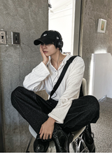 ベリアボタンヘンリーネックニット