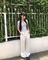 ハプン シーム ブーツカット パンツ