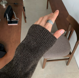 オールデイセミオーバーハッチカラニット