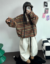 TWO PINTUCK RIVET BELT BALLOON LONG PANTS 🤎🖤💙3COLOR