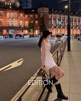 Linbe back open mini-dress