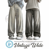 [Long summer pants] ハイクオリティノタビンテージワイドパンツ