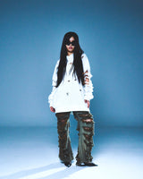 DESTROYED DENIM PANTS (BLUE)