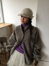 Winkle Three Quarter Sleeve Turtleneck T-shirt (2 Colors)